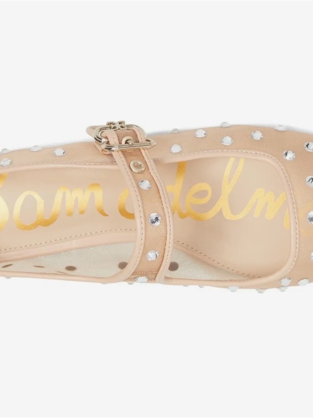 Sam Edelman Michaelashne Pink Mesh Mary Jane Ballet Flats 9 NEW - Picture 6 of 13